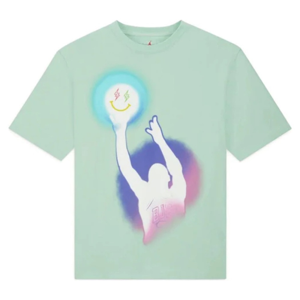 Air Jordan x J Balvin Enamel Green DR2962-308 Men's T-Shirt New With Tags